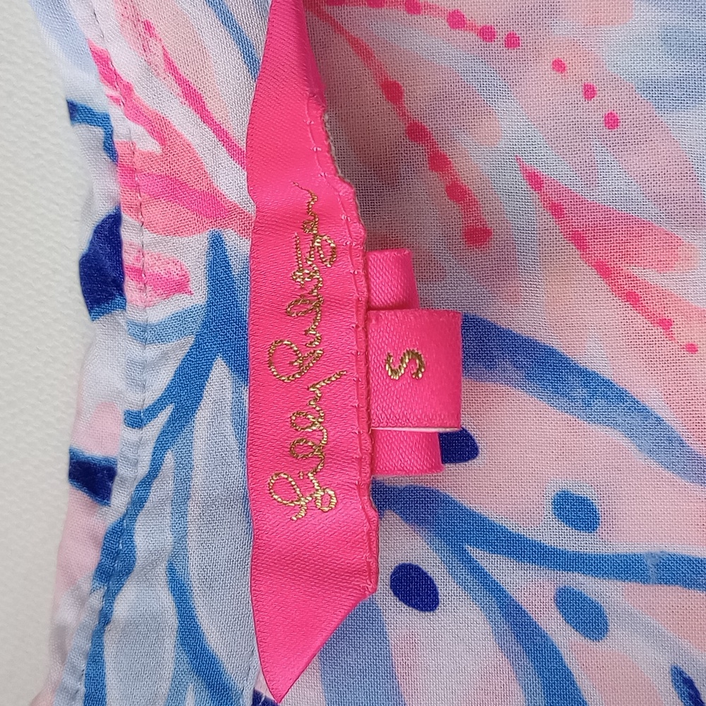 Lilly Pulitzer Natalie Printed Swim Cover Up Small - Picture 6 of 10